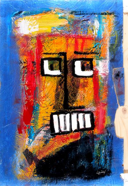 Helmut Lampshade - 2024 | 64x42,5cm | acrylic on (lampshade) paper
